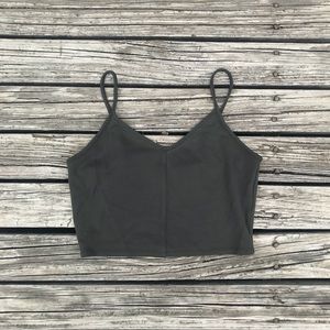 Olive Green Cropped Tank